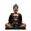 Figūra - Sēdošs Buda ( zelts ar melnu)