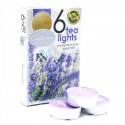 Aromātiskās tējas sveces kastītē  Lavanda 6 gab